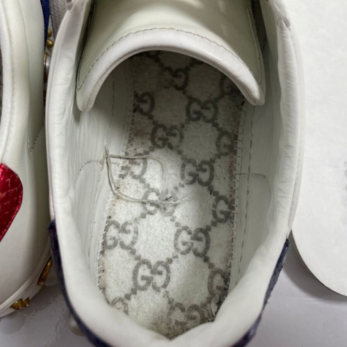 Gucci Ace leather sneakers used, white, size EU 37.5 (real 38.5)