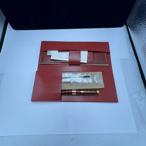 S.T. Dupont Vertigo Ballpoint Pen Olympio Series new with leather pouch