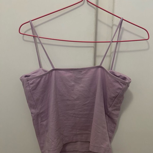 Gina Tricot lilac pink tank top like new, size L