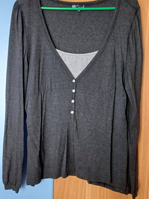 Blouse new gray, size smaller than stated 7XL