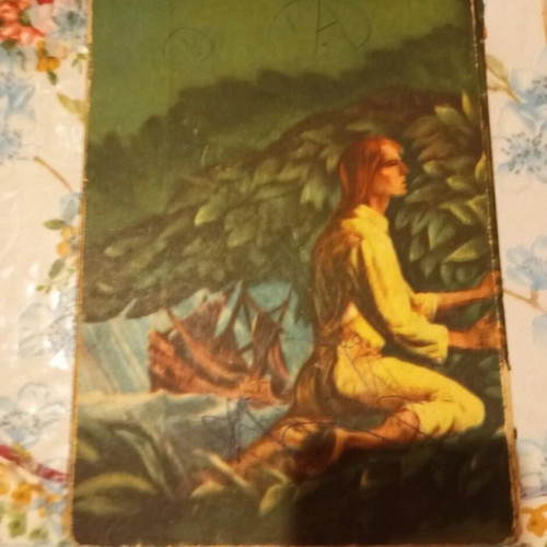 Robinson Crusoe book used, Atlantis editions 1957, Greek