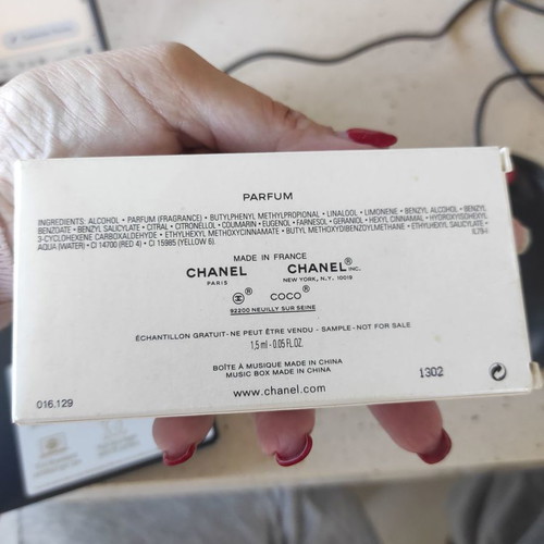 Coco Chanel music box collectible new with perfume miniature