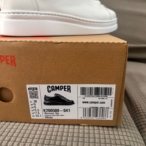 Camper Runner Up white leather sneakers size 38 like new
