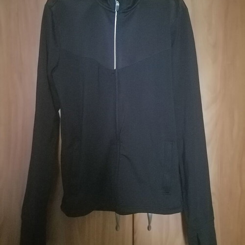 Men's black athletic jacket, size Small