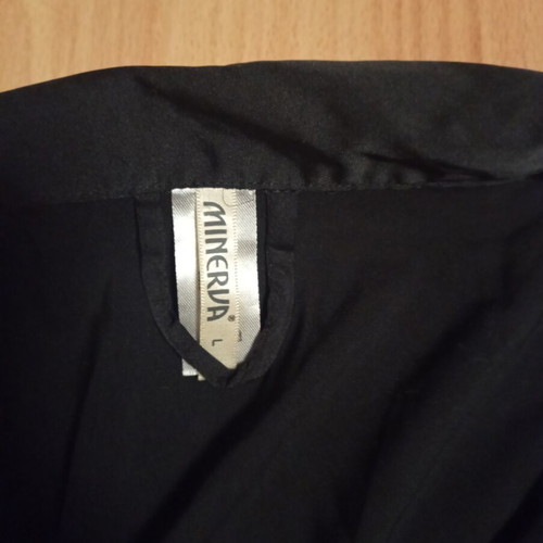 Minerva women's satin pajamas size L like new, black and white