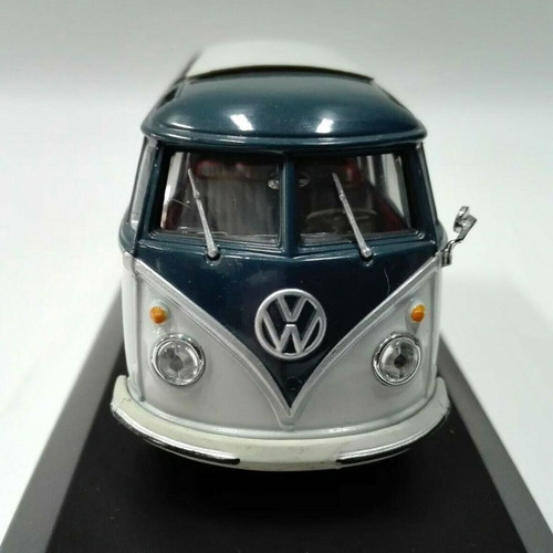 Volkswagen Bus Samba Minichamps 1:43 scale like new, gray/blue