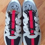 Ted Baker Παπούτσια Sneakers Athletic Lace Up London σαν καινούργια, μέγεθος 44, γκρι-κόκκινο-μπλε