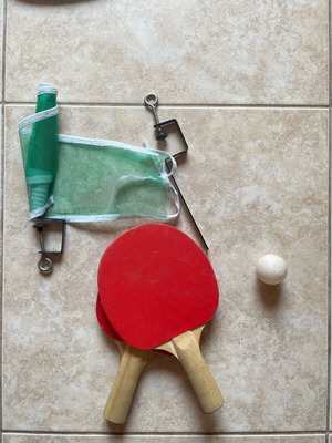 Σετ Ping Pong με 2 ρακέτες, δίχτυ με στηρίγματα και μπαλάκι