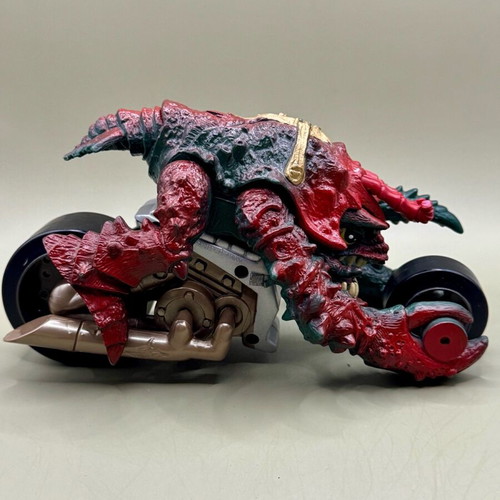 Slobster Street Sharks action figure used with motorcycle missing antennas