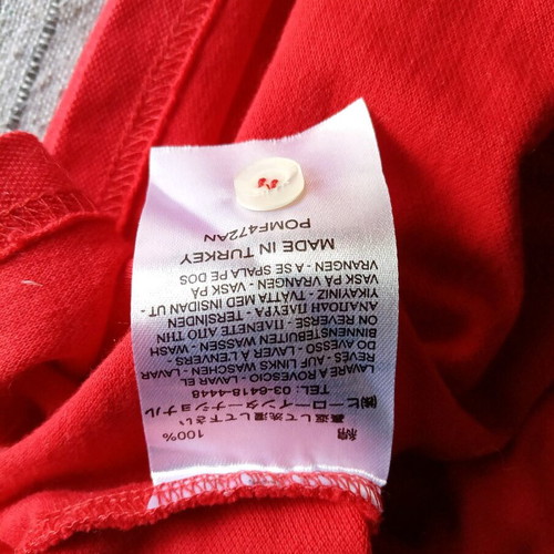 Franklin & Marshall Polo red new, XS unisex