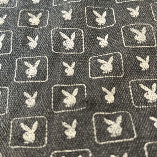 Playboy Style Backpack Used, Black and White for Gym and Daily Use