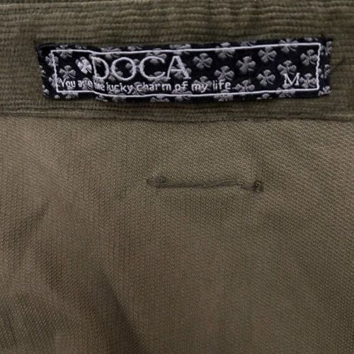 Corduroy midi dress Doca green like new
