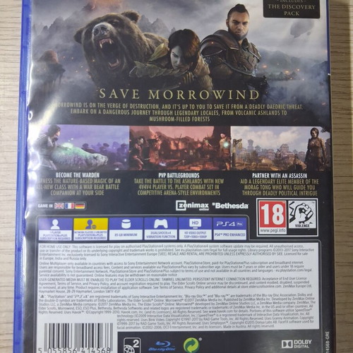 The Elder Scrolls Online Morrowind PS4 game