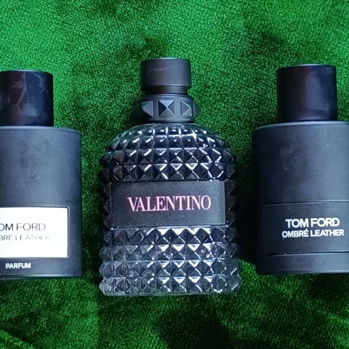 Empty perfume bottles, set