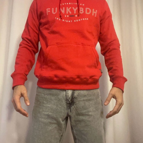 Red hoodie Funky Buddha new, size M