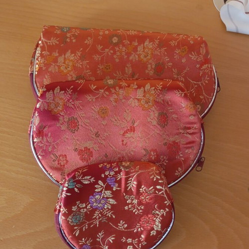 Wallet set satin brocade style like new