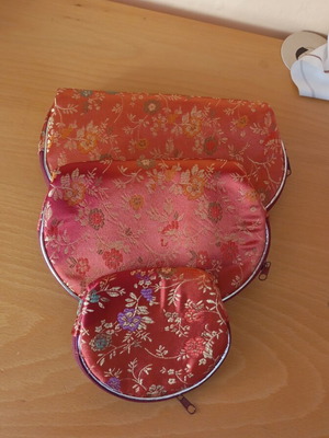 Wallet set satin brocade style like new