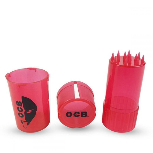 OCB plastic grinder 40mm 2 in 1 red new