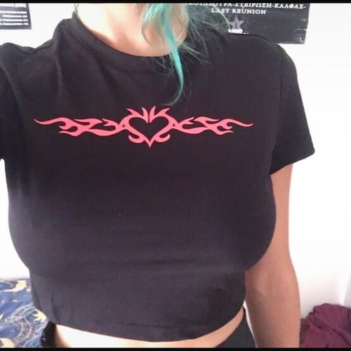 Y2k Boho Hippie Fairy Alternative Grunge Black Top new
