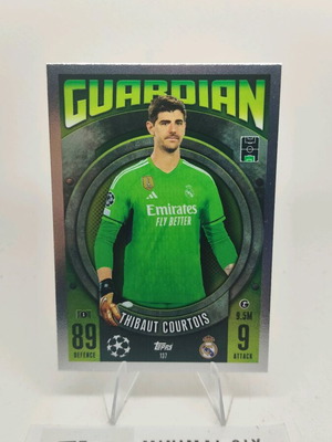 Courtois Guardian collectible card like new, Topps Match Attax