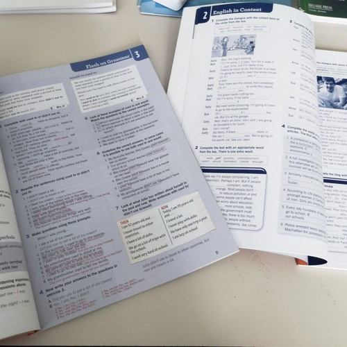 Flash on English B1 Intermediate set like new, Student's Book and Workbook
