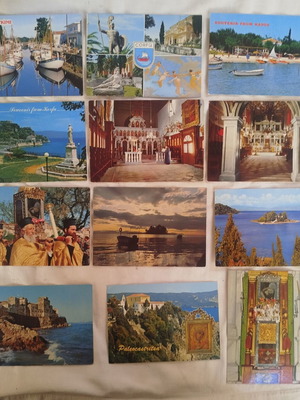 Corfu No 2 postcards, 11 different, like new, color