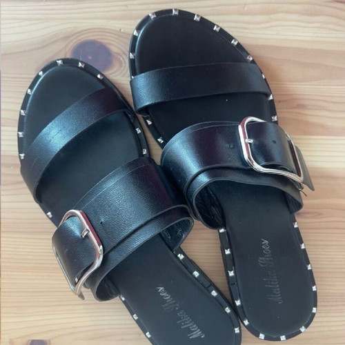 Malika shoes sandals size 39 like new, black