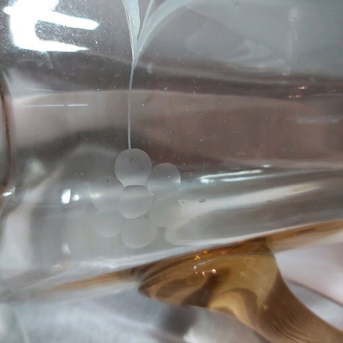 Glass carafe used with fine vintage design