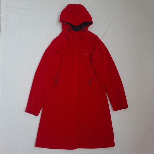 Tatonka women's fleece jacket with hood size 36 / S used, red