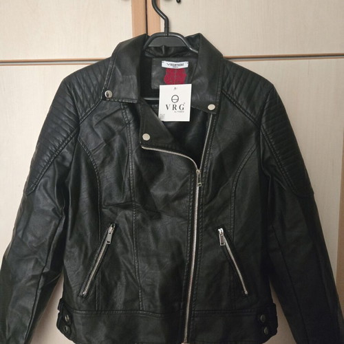 TechnoLeather Jacket medium new, black, lined inside