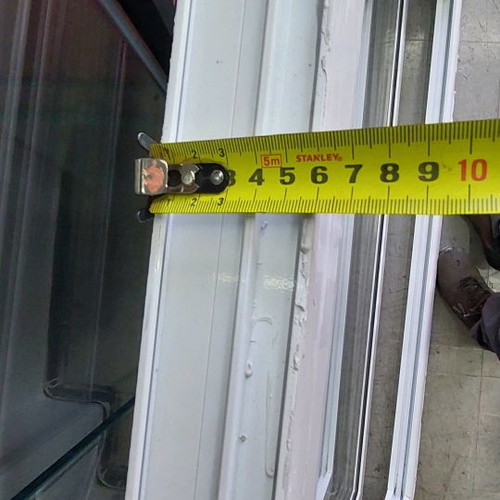 Aluminum window frame used with double glass and opening window