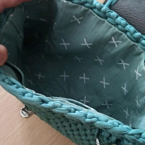 Handmade knitted shoulder bag new
