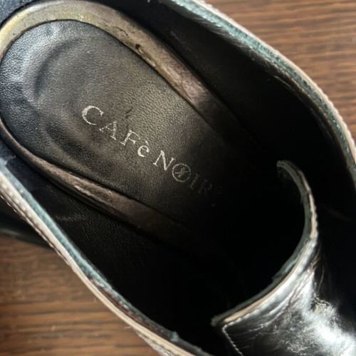 CafeNoir low pointed ankle boots silver size 38 like new