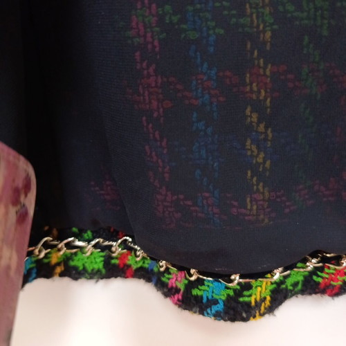 Klassieke blazer multicolor used, Edward Achour Paris, size L