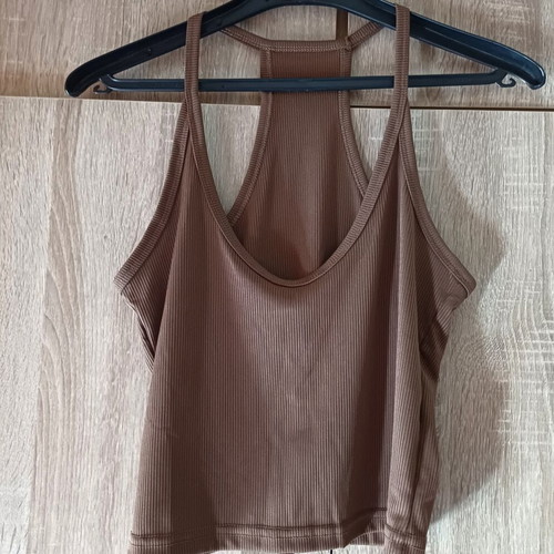 Women's Athletic Tank Tops like new, size S, brown and dark gray
