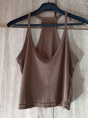 Women's Athletic Tank Tops like new, size S, brown and dark gray