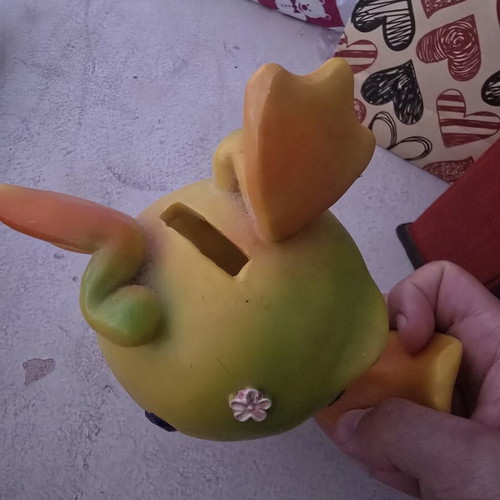 Decorative Nessie Dragon Piggy Bank like new