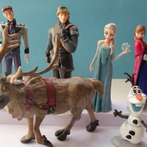 Disney Frozen figure set of 6, like new