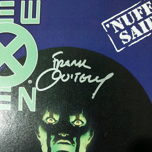 New X-Men #121 comic signed by Frank Quitely, like new