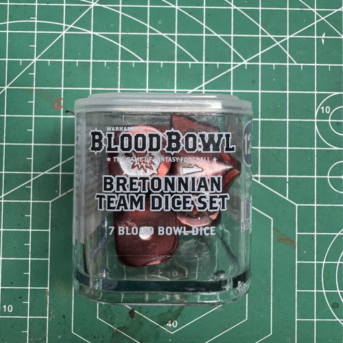 Bretonnian Dice Set Bloodbowl Games Workshop like new