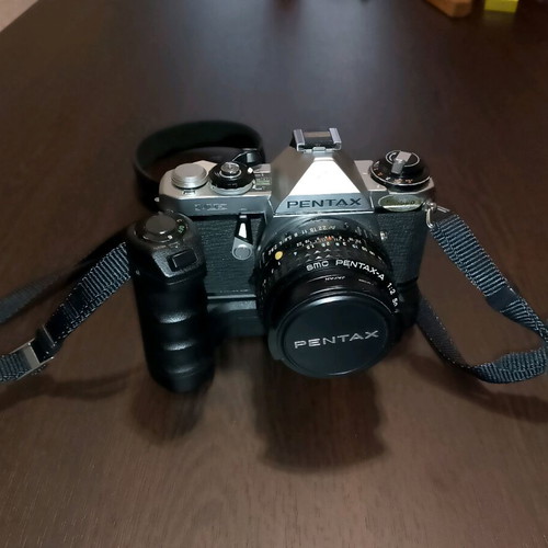 Pentax ME vintage camera with Pentax Motor Winder ME II like new