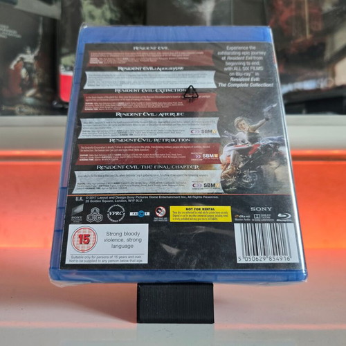 Resident Evil Blu-ray complete collection, 6 discs, action fantasy thriller horror adventure drama