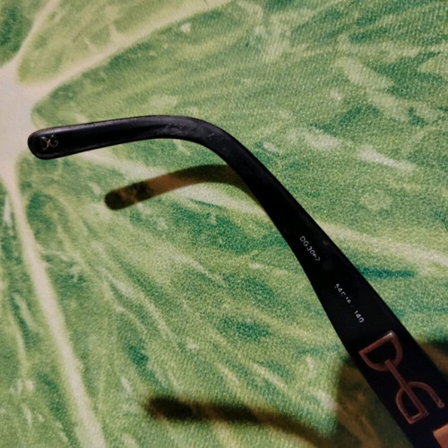 Dolce & Gabbana glasses used, black frame with metal details, vintage