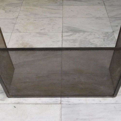 Metal Three-Panel Fireplace Screen vintage, like new