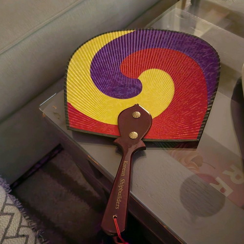 Korean Taegeukseon fan collectible like new, Seoul 1988 Olympic Games