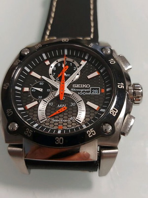 Ρολόι Seiko quartz chronograph Divers σαν καινούργιο με κρύσταλλο ζαφείρι