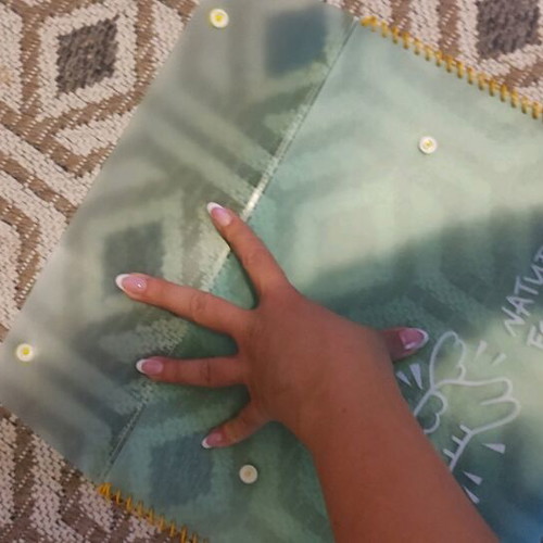 Semi-transparent folder like new with buttons and spiral
