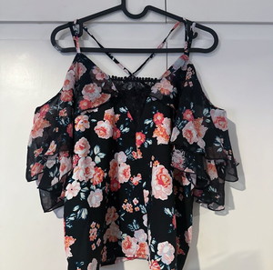 Tally Weijl Floral Off- shoulder Blouse Top