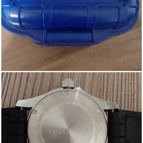 Tecnotempo automatic watches like new, set of three, white and green
