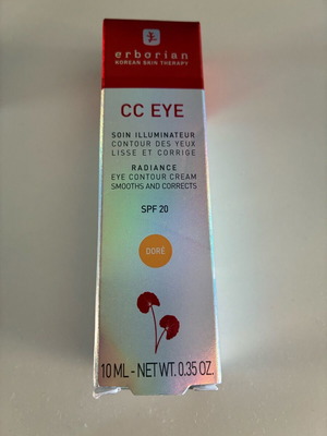 Erborian CC Eye Radiance Eye Contour Cream SPF 20, Shade Doré 10ml